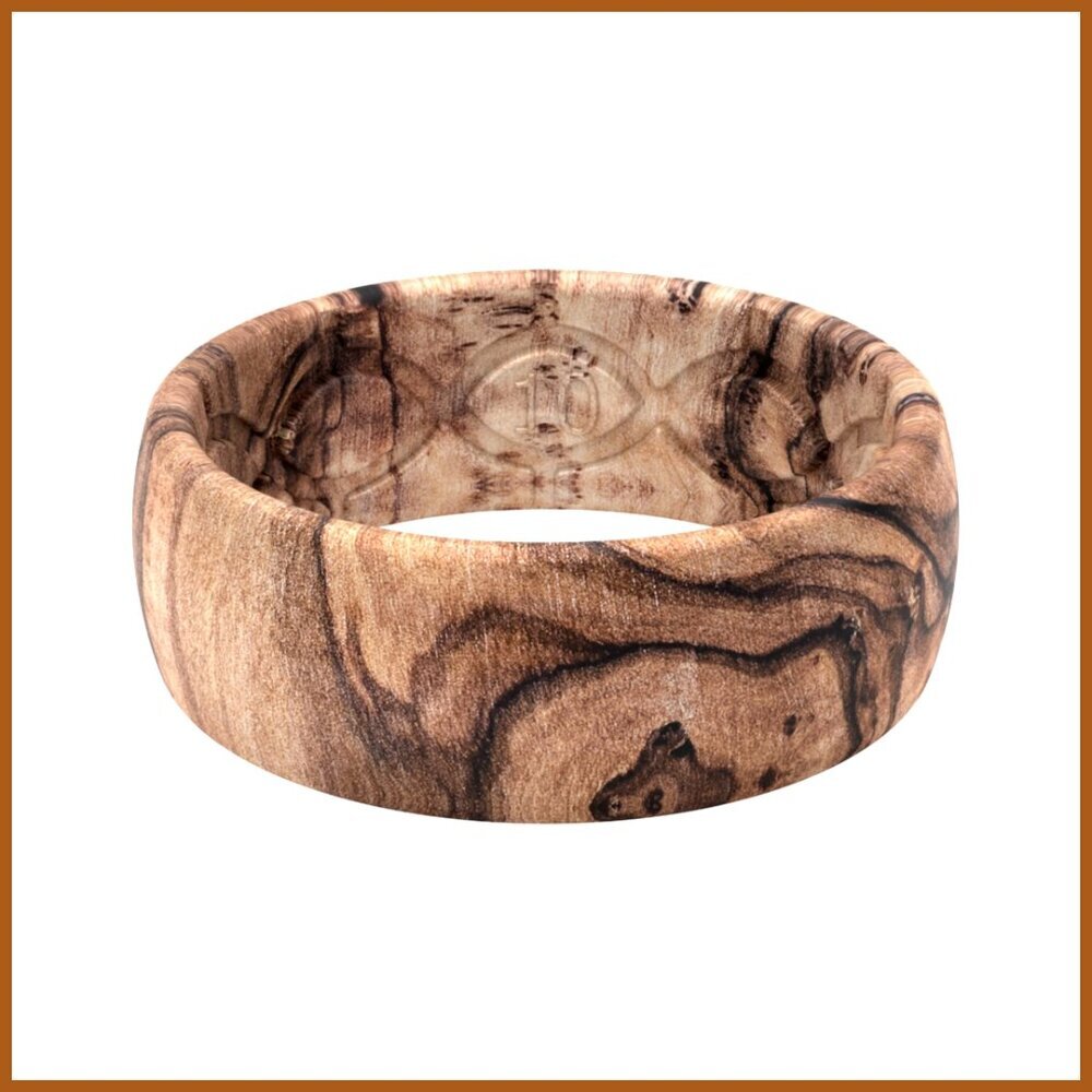 Silicone Wedding Ring for Men, Breathable Design, Comfort Fit